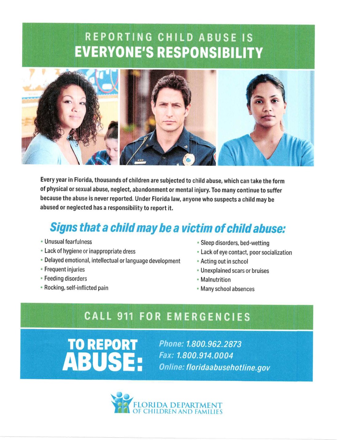 Reporting Child Abuse — Everyone's Responsibility